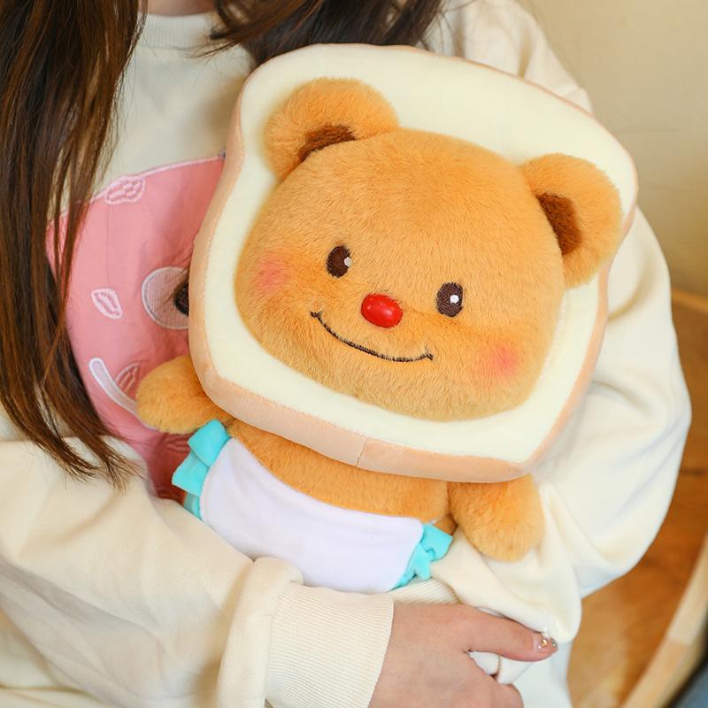 Toast Butter Bear Plush Toy Doll Cute Children's Soothing Doll Send Girlfriend Doll