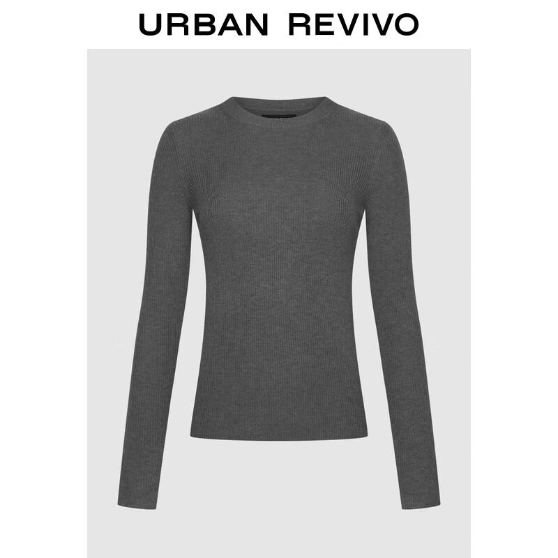 UR Women's Ribbed Knit Long-Sleeve Sweater