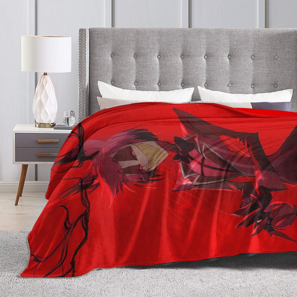 Vox Alastor Hazbin Hotels Plush Blanket Girls Boys  Flannel Bedding Throws For Home Decor Soft Warm Quality Bedspread