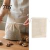 Reusable Vegetable Storage Bags Cotton Mesh Bag with Drawstring Closure, Eco-friendly Washable Eco Conscious Food Keeper Organizer, Sustainable