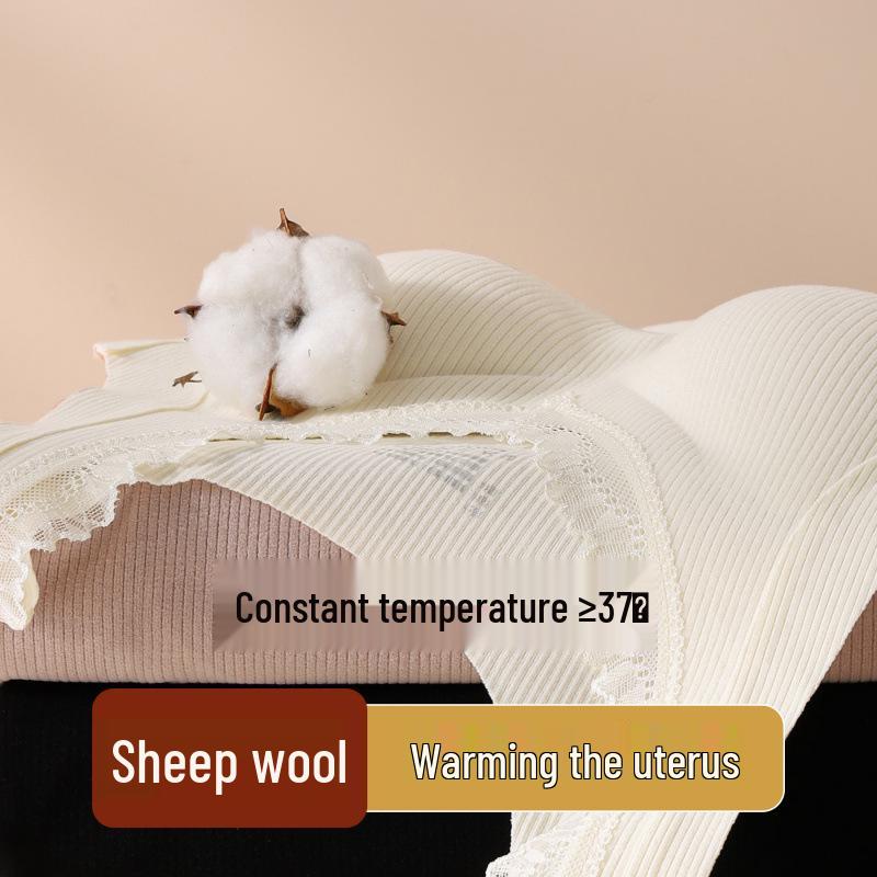 Lace Tila Cashmere Silk Vest: Brushed, Heat-Retaining Warm Fleece with Chest Pads for Women – Perfect for Autumn and Winter