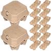 25 Pcs Native Egg Packaging Box Paper Pulp Tray Packing Carton Bulk Eggs Container Fridge Holder Mazing Cartons