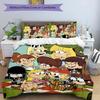 Loud House 3pcs Bedding Set Duvet Cover Closure Includes 1 Duvet Cover & 2 Pillowcases for All Seasons Bedroom Home Dorm Decor