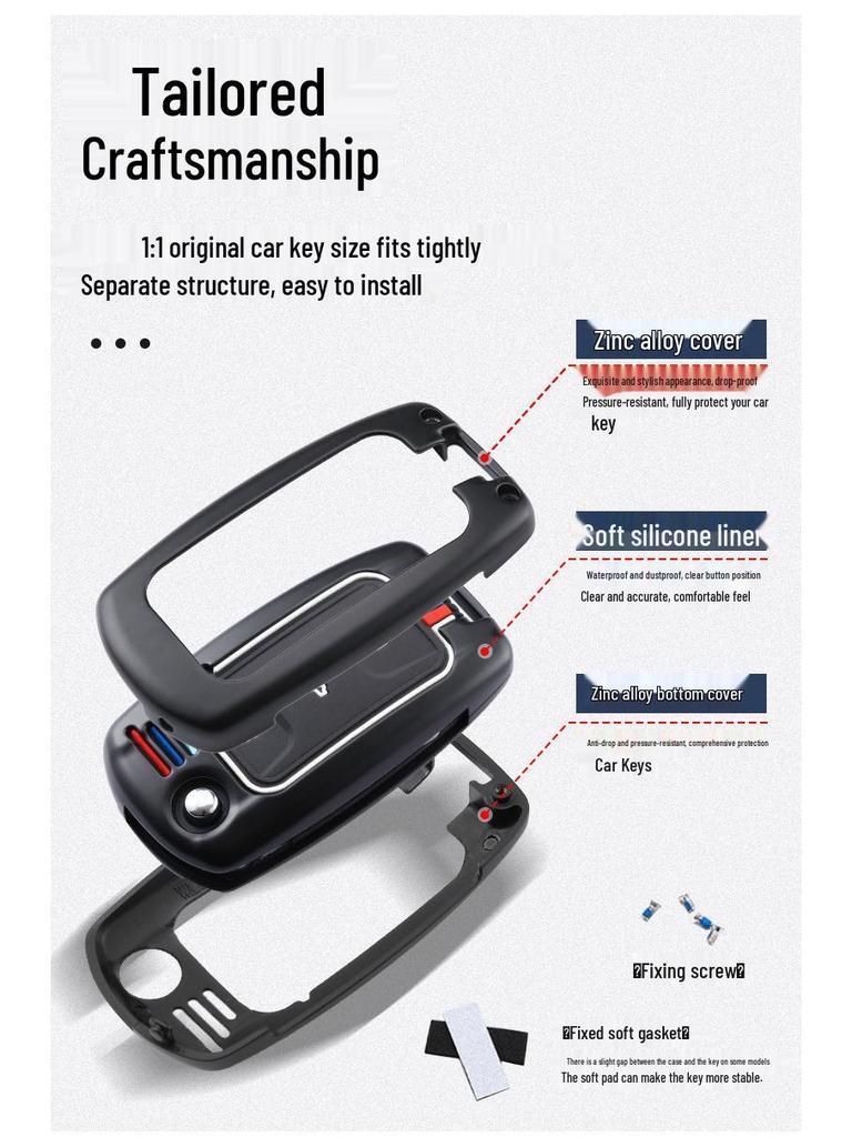 Wuling Hongguang S Key Case: Protective Shell for Car Remote, Fits Rongguang V & Zhiguang
