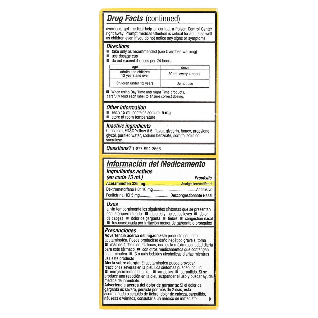 Honey Complex, Cold & Flu, Daytime, Ages 12+, Natural Honey, 118 Ml (4 Fl Oz)