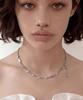 Parpini Surgical Steel Floral Object Ball Chain Necklace