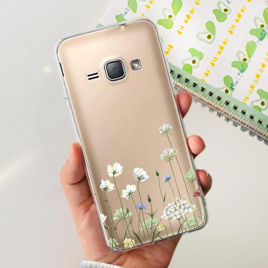 For Samsung J1 2016 Case SM-J120F Cover Fashion Marble Flower Soft Silicone Phone Cover For Samsung J1 Mini J105F J 1 2016 Funda