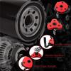 Auto Oil Three-claw Filter Wrench Oil Compartment Disassembly and Assembly Adjustable Disassembly Anti-skid Oil Filter Tool