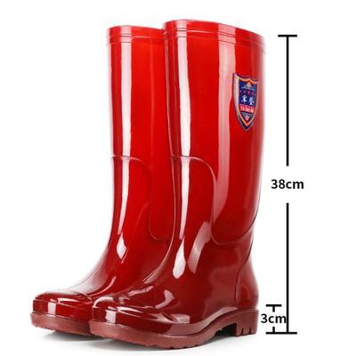 High Quality Unisex Rain Boots Tall Knee-Height Gumboots Neoprene Insole Anti-Slip Rubber Fabric Lining Wholesale Wellies Adults