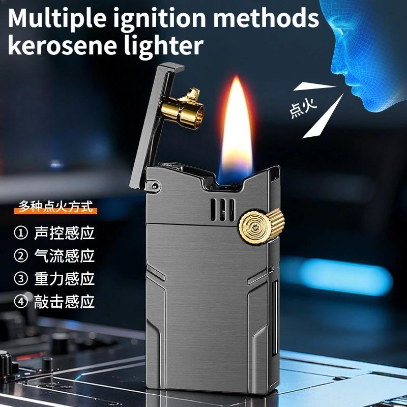 High-end Voice-controlled Smart Lighter, High-tech Induction Ignition Men's Smoking Gift Cigarette Accessories