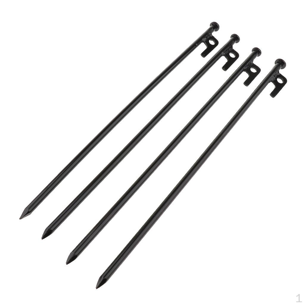 

4pcs Forged Steel Tent Pegs Unbreakable - 40cm 40cm