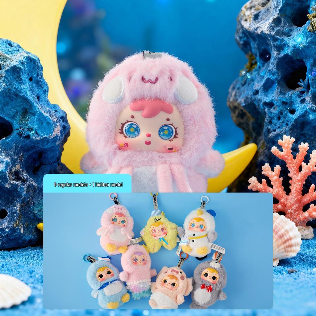 Cute Mao Snow Night Tea Party Plush Blind Box - Creative Toy Doll for Girls Birthday Gift