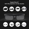 GetD GL1600 3D Glasses High Transmittance Active Shutter Black Clear Picture Movie Glasses for DLP LINK 3D Projectors