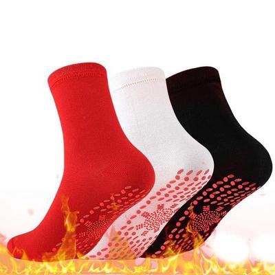 3-1 Paar Selbsterwärmende Magnetische Socken für Damen Herren Turmalin Magnetfeldtherapie Atmungsaktive Massagesocken Winter Warme Socken