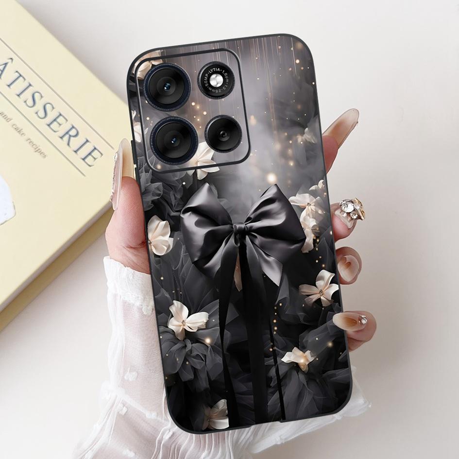 Per Motorola Moto G86 G56 2025 Custodia Moda Fiore Tramonto Cartone Animato Morbido Silicone Protettiva Copri Telefono Per MotoG56 MotoG86 Custodie