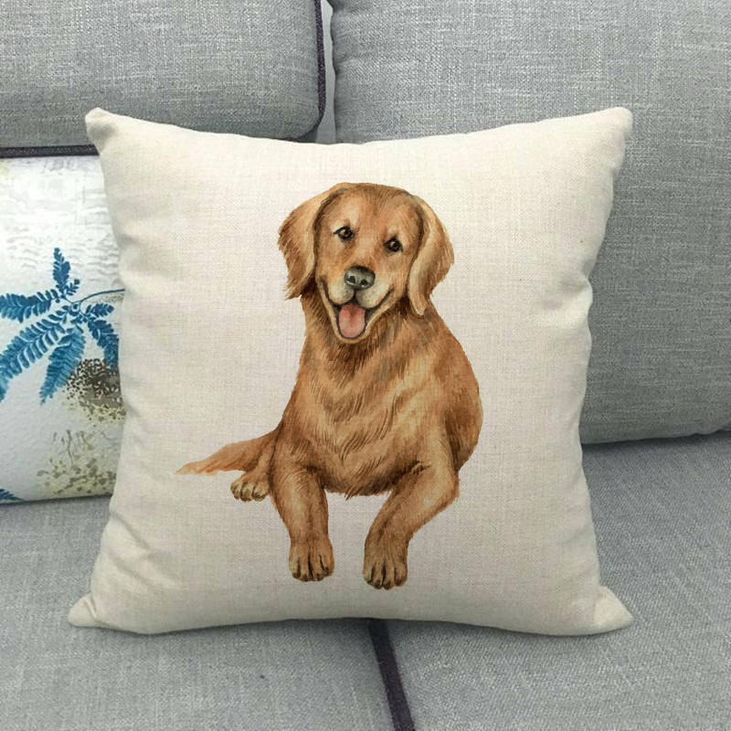 Simple painted African animals Digital printing short plush pillow covers for car sofa office cushion cover home goods