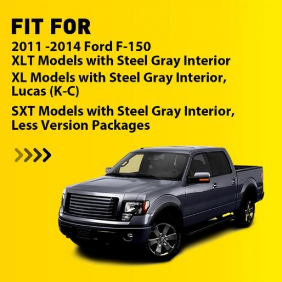 Gray Seat Trim Cover Panel Front Driver For 2011 12 2013-2014 Ford F-150 F150 EK