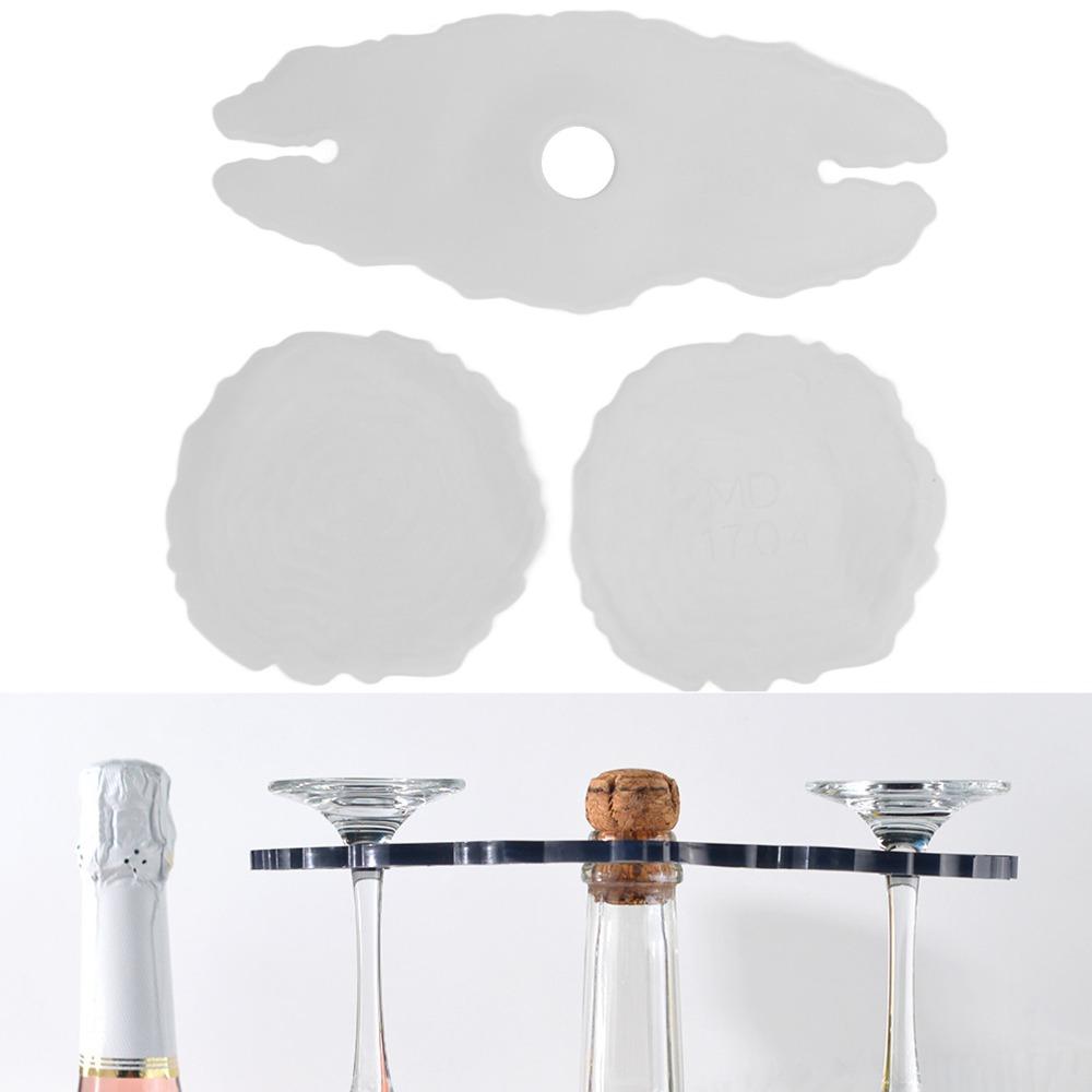 3pcs Casting Trays Wine Rack Mould Silicone DIY Resin Mould Resin Silicone Mould DIY Crafting