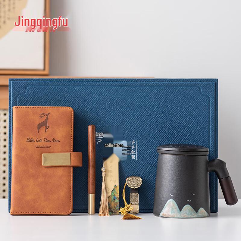 Chinese Style Ceramic Filter Mug Gift Set