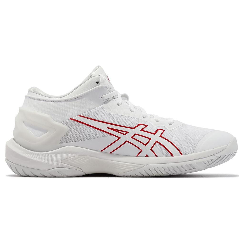 Asics Gel Burst 27 Weiß Klassisches Rot Unisex Sneaker 1063A066-102