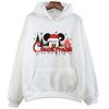 Disney Mickey Mouse Minnie Christmas Printed Hoodie Fashion Men Women Casual Crew Neck Streetwear Pullover Harajuku Sweatshirt
