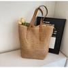 Seaside vacation straw bag spring and summer new woven large-capacity shoulder beach bag fashion tote bag