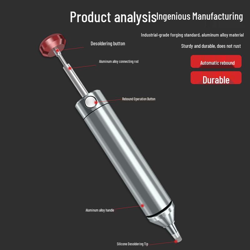 High-Performance Aluminum Manual Solder Sucker for Welding Assistance