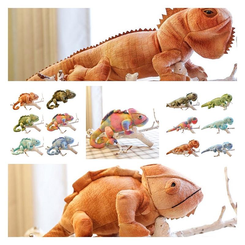 Realistic Lizard Plush Toy Super Soft Short Plush Material Color-changing Chameleon Doll Perfect Gift For Teens