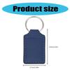 Pack Of 10 Sublimation Blank Keyring Pendant Heat Transfer PU Leather Keychains for Men Women Birthday Father's Day Gift