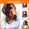 Läskig Djurrekvisita Skrämmande Gris Huvudmask För Halloween Cosplay Kostymfester