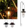 Solar-Laternenlampe für den Außenbereich zur Gartendekoration Wasserdichte Leuchte Vintage-Solarleuchte mit Glühbirnen-Ornament für Terrasse Hof