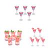 1/12 Dollhouse Glasses Cocktail For Dolls House Decoration Collection