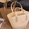 Women's Bag Ins New Simple and Fashionable Straw Bag Large Capacity Underarm Shoulder Hollow Woven Beach Bag Women