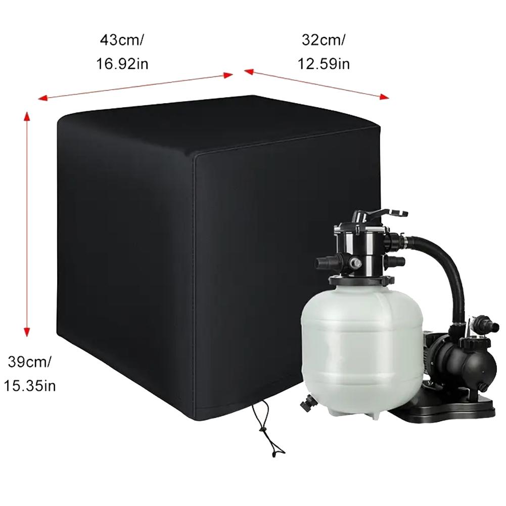Pool Maintenance 16.93 12.6 15.35 Inches Waterproof Sand Filter Cover Hassle-Free Maintenance Weather Resistant Cover