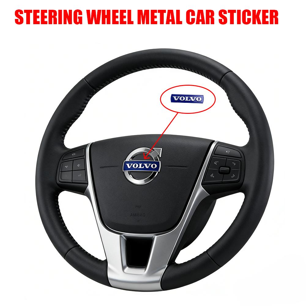 Per Volvo RDESIGN XC60 XC90 V60 V40 XC40 V50 S60 V70 V90 S90 T6 Coprimozzo Centrale Volante Auto Adesivo Emblema Decorazioni Accessori