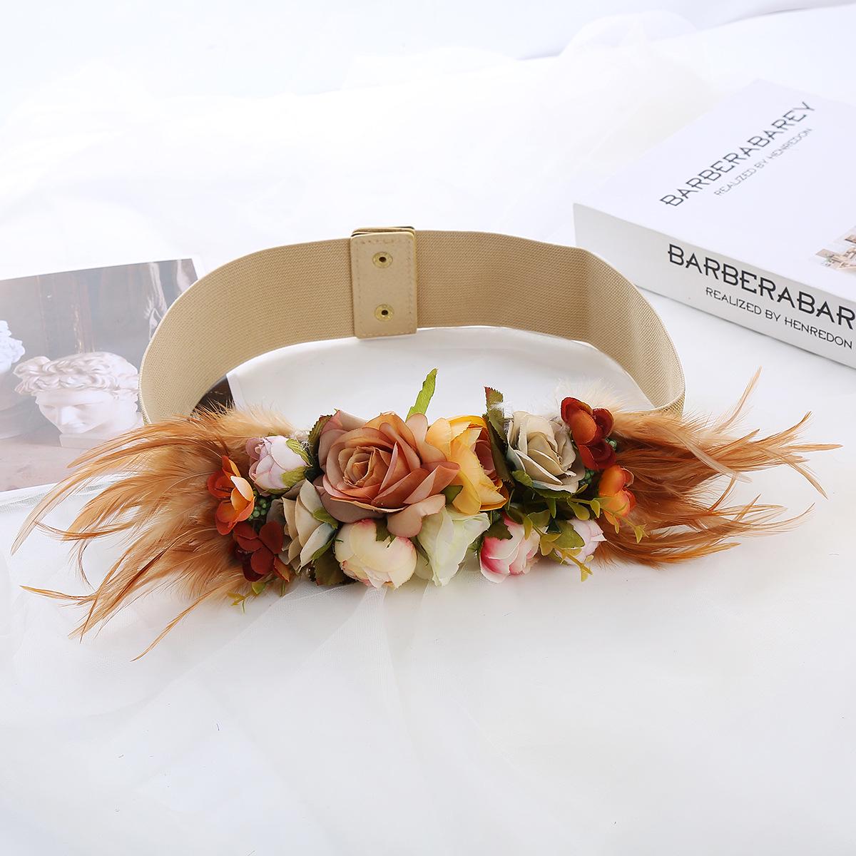 

Пояс из перьев феи в стиле Мори: 3D Эластичный Корсет Макарон Нежно-голубой