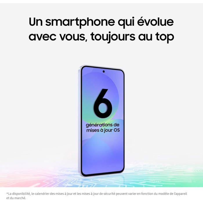 SAMSUNG Galaxy A36 5G Smartphone 6 Go + 128 Go Lavande