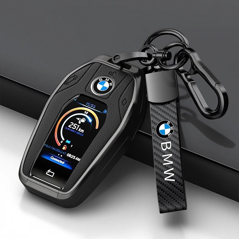 BBJH7 Car Key Case for BMW 216i F46 X1 X2 X3 X5 X6 GT 2 5 6 7 Series 3 4 Buttons Smart Keyless Remote Control Fobs Protector Cover