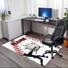Custom Name Baseball Printed Carpet, for Office Chair Living Room Bedroom Kitchen Room Decor Gifts.
