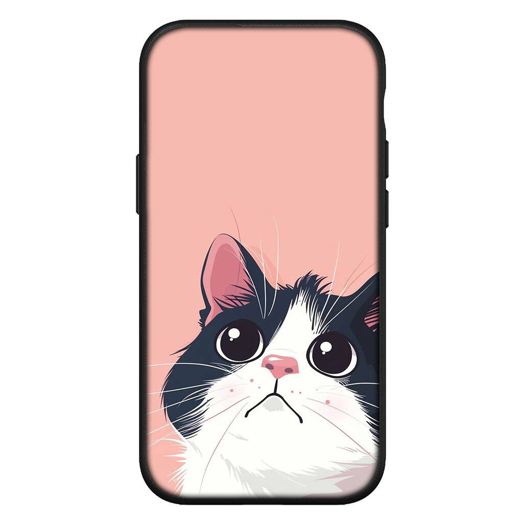 For Samsung Galaxy S25 S24 S23 S22 Ultra FE Plus A17 A37 A57 A56 A55 A06 A16 A15 A36 A26 A35 A05 A25 A54 A34 Phone Case Comics Cat Meow Lovely Cover