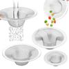 2Pcs Bathroom Drain Filter Anti Clogging Stainless Steel Mesh Bathroom Basin Sink Drain Stopper Filter Bathtub Floor Drain Cover
