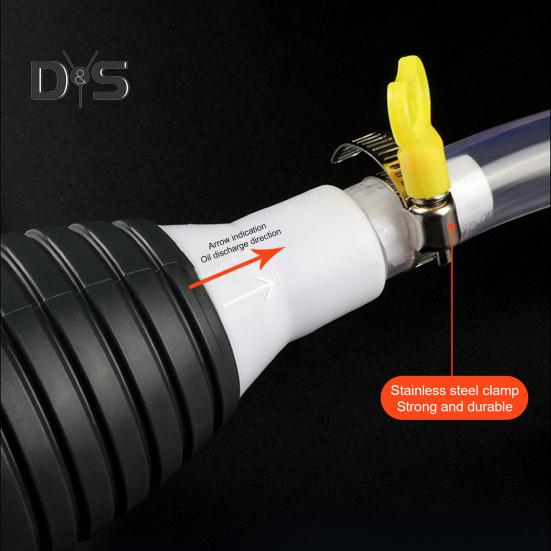 Mehrzweck-Flüssigkeitsabsaugpumpe, tragbare manuelle Kraftstofftransferpumpe mit Hochdurchflussschlauch, wiederverwendbare Öl-Kraftstoff-Siphonpumpe