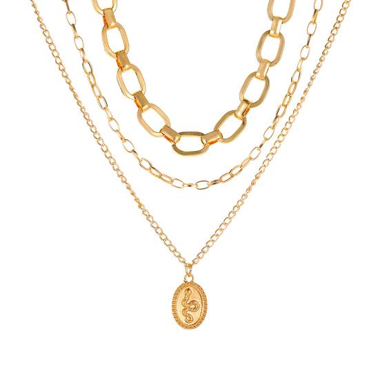 

Женское ожерелье разных форм в стиле хип-хоп Удлиненная длина в форме звезды Многослойное женское ожерелье на каждый день F