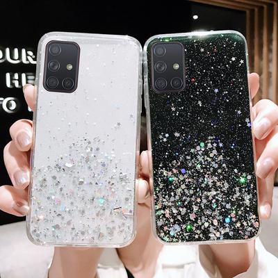 Luxury Bling Glitter Silicone Shockproof Case  For Honor Play 3 6T Pro V9 V10 V20 V30  P Smart 2019 2020 2021 Soft Sequins Cover