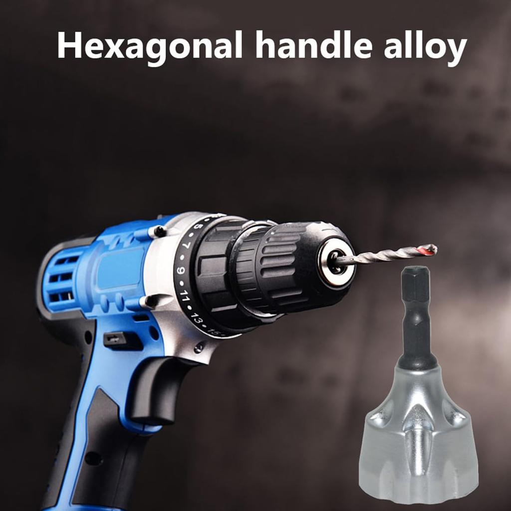 Hexagon Shank Universal Deburring External Chamfer Drill Bits Remove Burr for Metal Bolt Thread Repair Power Tools