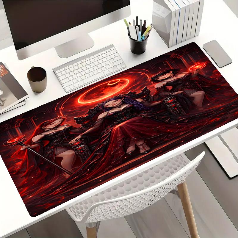 Dämonenjäger Mauspads - Rutschfeste Gummibasis, Glatte Oberfläche für Arbeit, Gaming, Büro und Zuhause, Schreibtisch-Mauspad