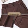 Pantalon de costume large taille haute pour femme - Grande taille, Coupe ample, Idéal pour le printemps et l'automne