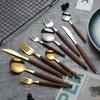 Abay Wood Grain Handle Portuguese Cutlery