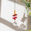 5Pcs Hanging Prism Pendant Rotating Sun Catcher Home Decor Crystal Wind Chime  Outdoor