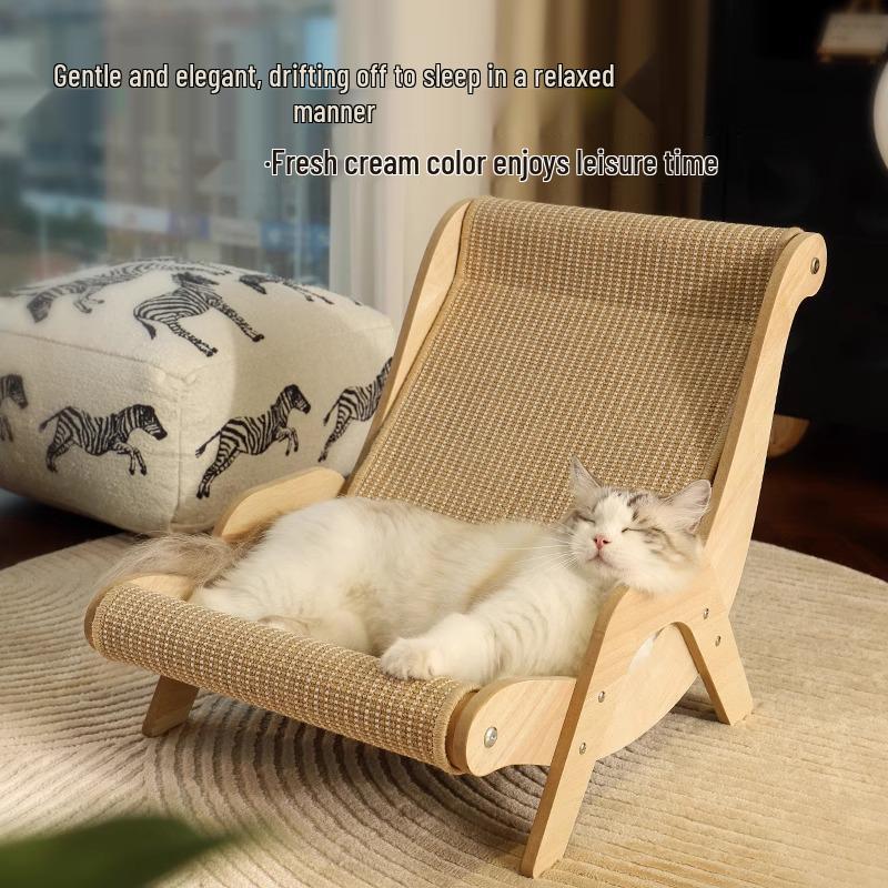 Sisal Cat Scratcher & Bed: Durable, Shed-Free Toy & Claw Board for Cats